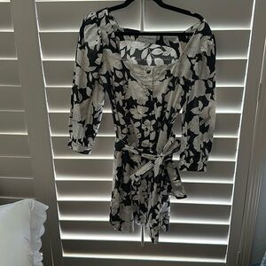 Cara Cara black and white floral dress